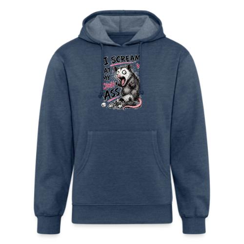 Funny Opossum Screaming Graphic Tee - Unisex Organic Hoodie