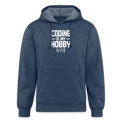 Coding Is My Hobby Typography - Unisex Organic Hoodie