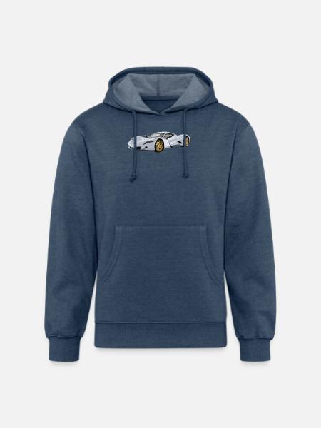 Silver car - Unisex Organic Hoodie - heather navy