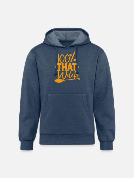 100% That Witch - Unisex Organic Hoodie - heather navy