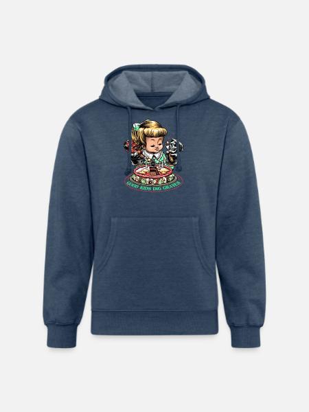 Good Kids Dig Graves - Unisex Organic Hoodie - heather navy