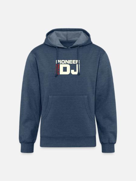 Pioneer red white - Unisex Organic Hoodie - heather navy