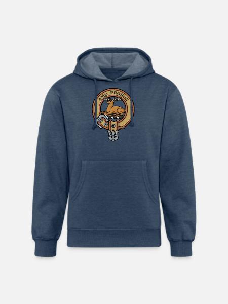 Clan Blair Crest - Unisex Organic Hoodie - heather navy