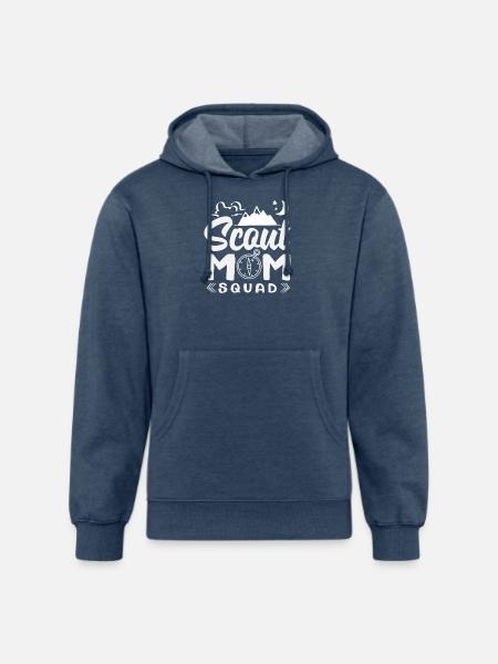 Proud Mother Scout Scouting Mom Squad - Unisex Organic Hoodie - heather navy