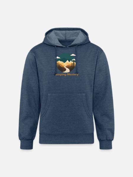 Camping Mastery Survival Symphony - Unisex Organic Hoodie - heather navy