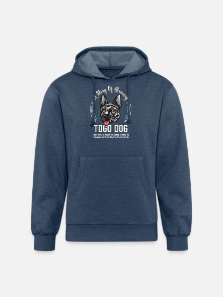 Dog Breed Togo Dog - Unisex Organic Hoodie - heather navy