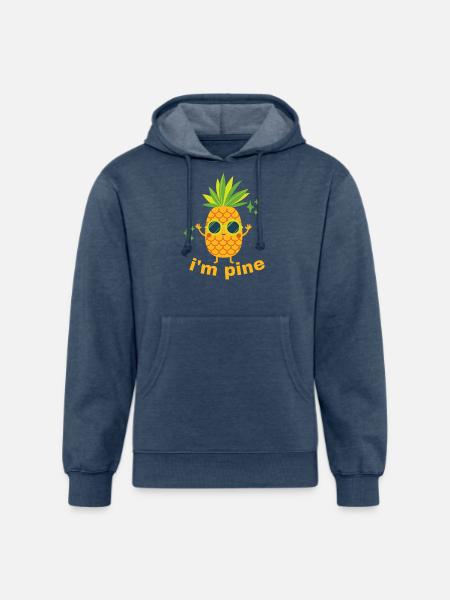 I'M PINE - Unisex Organic Hoodie - heather navy