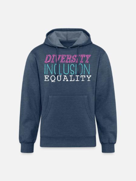 Diversity - Unisex Organic Hoodie - heather navy