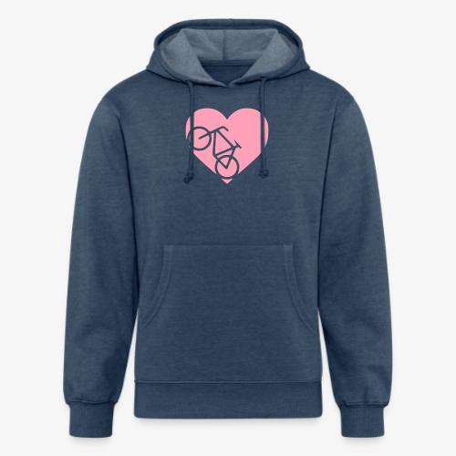 heart_bicycle_cutout - Unisex Organic Hoodie