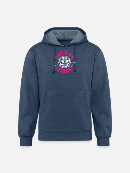 Let's Go Girls - Unisex Organic Hoodie - heather navy