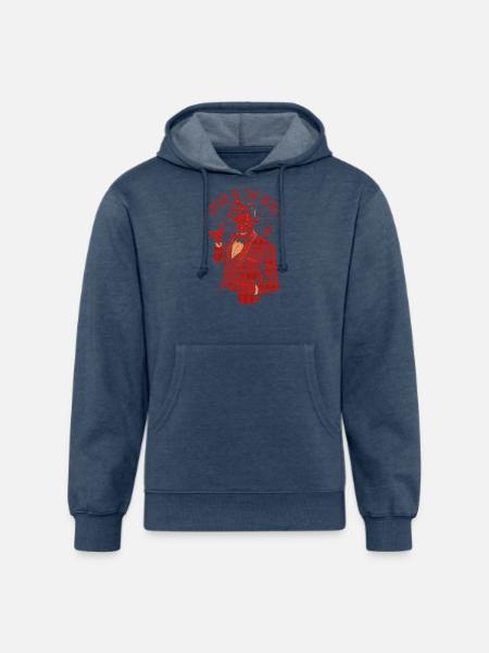 Speak Of The Devil - Unisex Organic Hoodie - heather navy