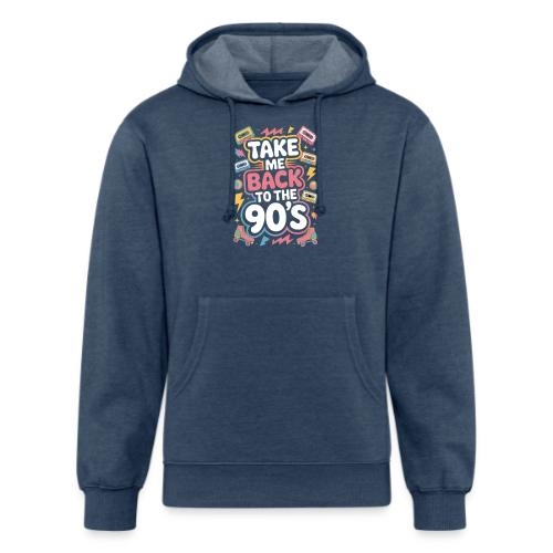 Retro 90s Take Me Back Graphic Art - Unisex Organic Hoodie