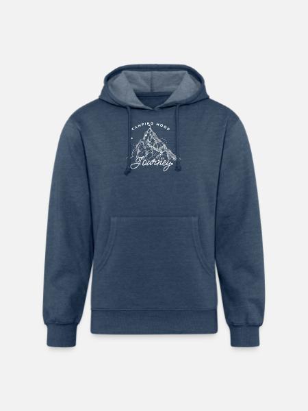 Camping_Mood - Unisex Organic Hoodie - heather navy