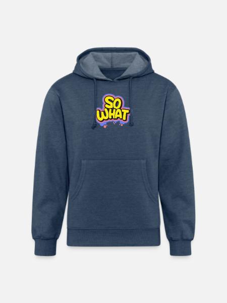 So What - Unisex Organic Hoodie - heather navy