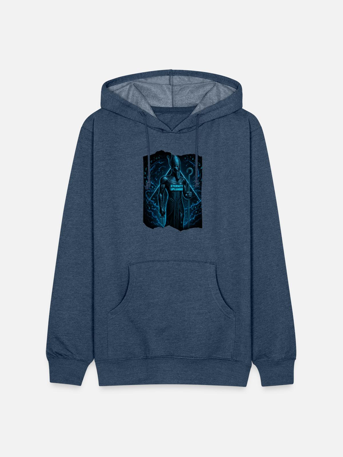 Osiris Code - Unisex Organic Hoodie - heather navy - Front