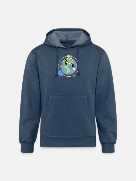 BOHO DESIGN - Unisex Organic Hoodie - heather navy