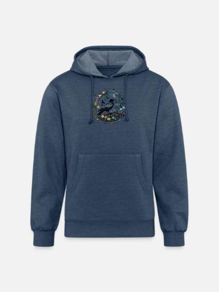 Raven - Unisex Organic Hoodie - heather navy