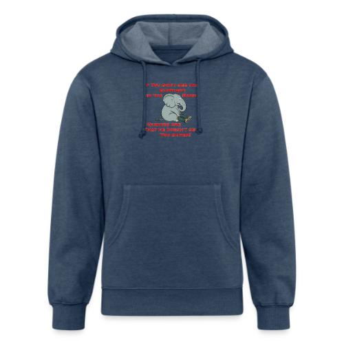 Elephant in the Room Meme - Unisex Organic Hoodie