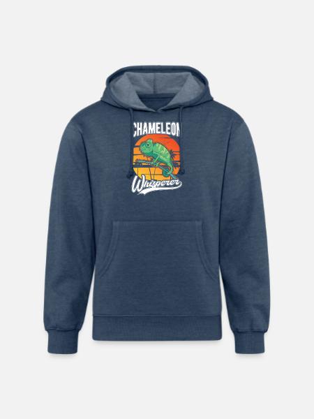 Chameleon Whisperer - Unisex Organic Hoodie - heather navy