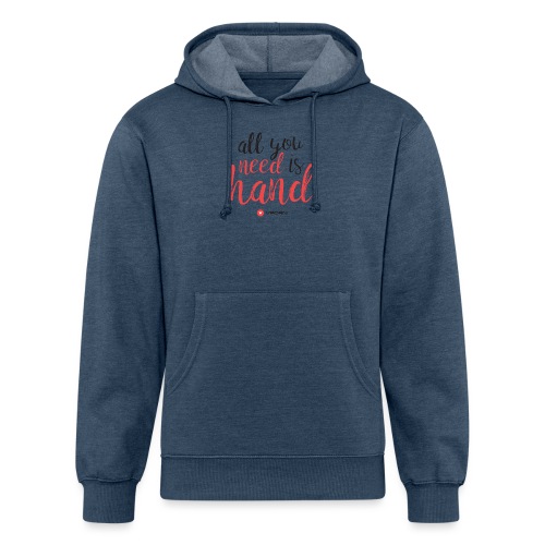 Vporn 'All you need is hand' - Unisex Organic Hoodie