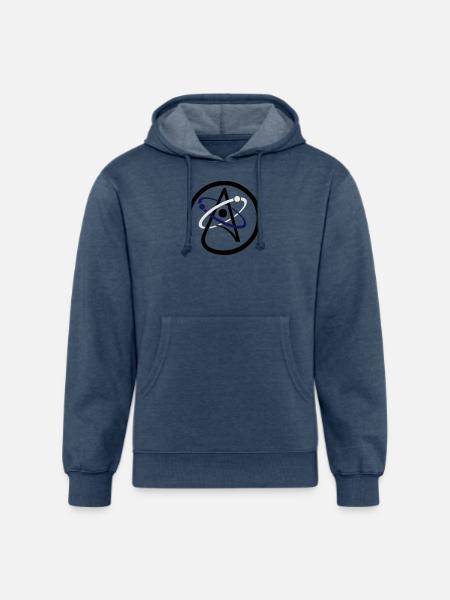 Atheist Logo - Unisex Organic Hoodie - heather navy