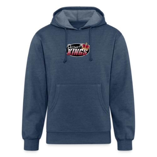 Passport Kings logo for dark shirts - Unisex Organic Hoodie