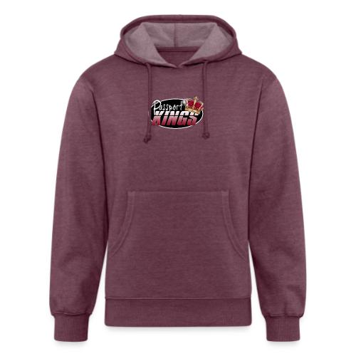 Passport Kings logo for dark shirts - Unisex Organic Hoodie