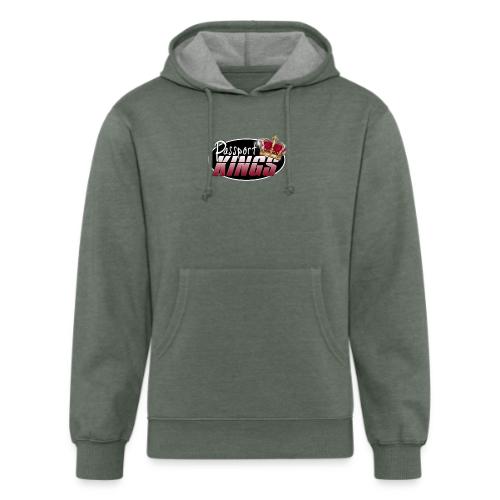 Passport Kings logo for dark shirts - Unisex Organic Hoodie