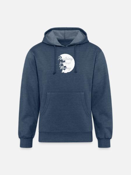 Anything For Our Moony - Unisex Organic Hoodie - heather navy