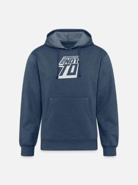 I prefer not to - Unisex Organic Hoodie - heather navy