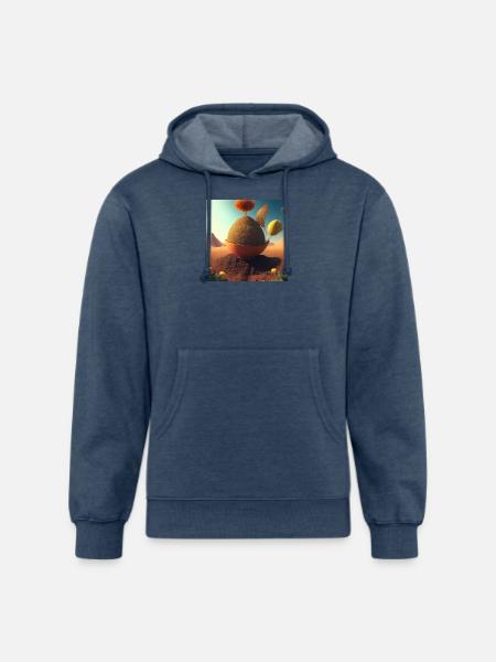 the curious seed - Unisex Organic Hoodie - heather navy
