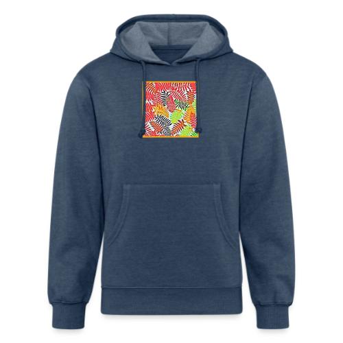 Chic Leaves Artistic Spectrum - Unisex Organic Hoodie