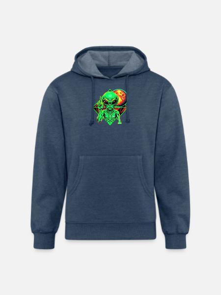IlluminET164 - Unisex Organic Hoodie - heather navy