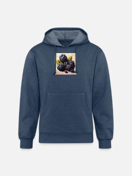 Big or berries? - Unisex Organic Hoodie - heather navy
