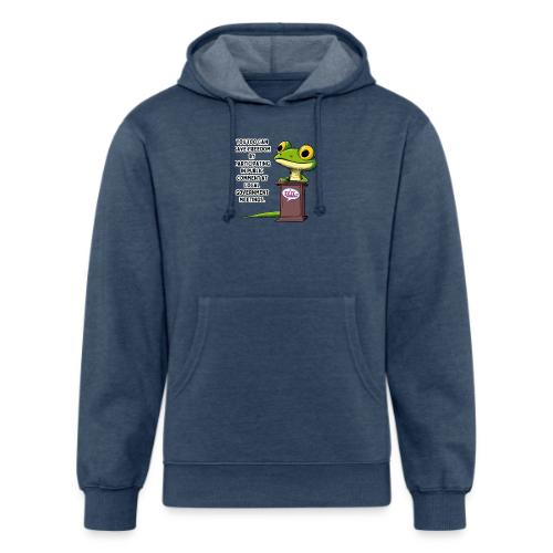 Public Comment Lizard Design - Unisex Organic Hoodie