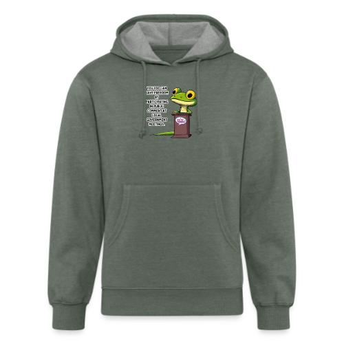 Public Comment Lizard Design - Unisex Organic Hoodie