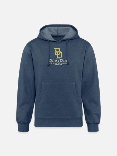 Duke and Duke - Unisex Organic Hoodie - heather navy