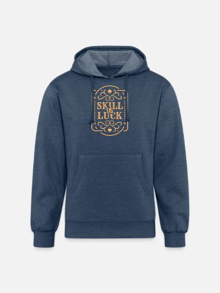 Skill & Luck - Unisex Organic Hoodie - heather navy