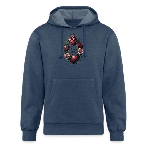 Eternal Bloom Timeless Love Entwined Hearts T-Shir - Unisex Organic Hoodie