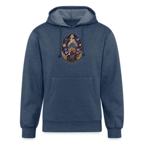 Easter Meadow Crown Renewal T Shirt, Spring Gift - Unisex Organic Hoodie