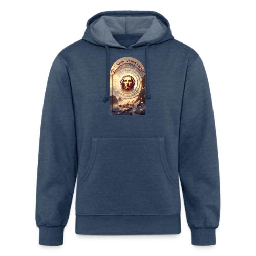 Easter He Is Risen Sacred Face T Shirt, wife Gift - Unisex Organic Hoodie