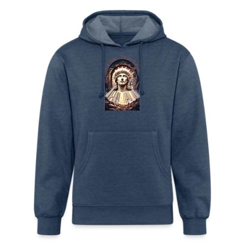 Easter He Is Risen Face of Christ T Shirt, Gift - Unisex Organic Hoodie