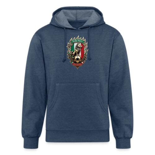 Italy Wolf Fury T-Shirt, Italian Flag Pride Gift - Unisex Organic Hoodie