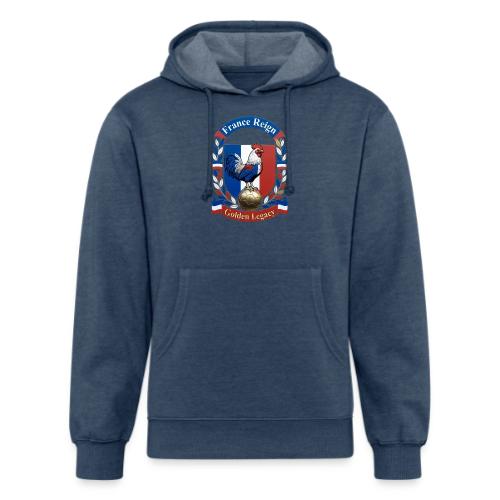 France Rooster Reign T-Shirt, Tricolore Pride Gift - Unisex Organic Hoodie