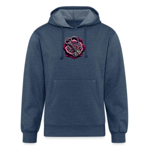 You Hold the Key to My Heart Rose Lock T-Shirt - Unisex Organic Hoodie