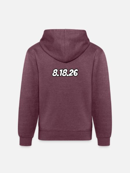 25K on 8.18.26 - Unisex Organic Hoodie - heather burgundy