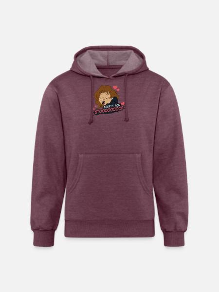 Stop It Ron - Unisex Organic Hoodie - heather burgundy