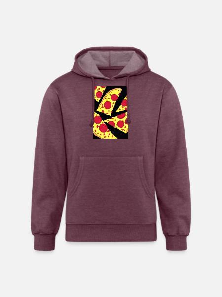 Slice of goodness - Unisex Organic Hoodie - heather burgundy
