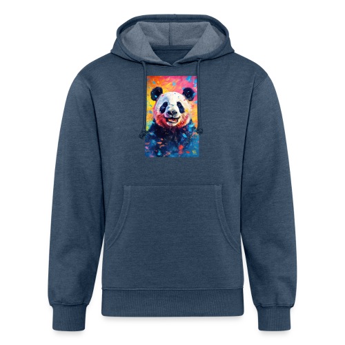 Paint Splatter Panda Bear - Unisex Organic Hoodie