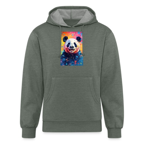 Paint Splatter Panda Bear - Unisex Organic Hoodie